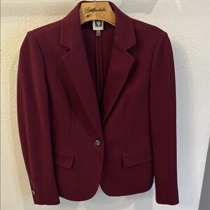 Anne Klein Burgundy Blazer